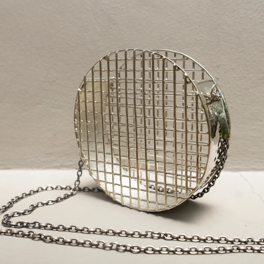 Alexandra Neen Silver Cage Women's Bag